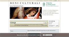 Desktop Screenshot of beniculturali.diocesi.bergamo.it