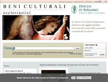 Tablet Screenshot of beniculturali.diocesi.bergamo.it
